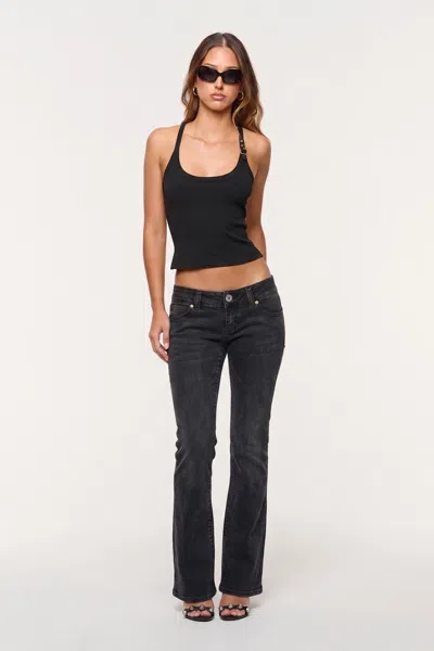 Abrand Jeans Us 00 Super Low Kick Brie Tall In Black