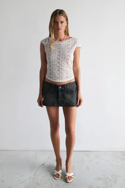 Abrand Jeans Us 00 Super Low Mini Skirt Kandi