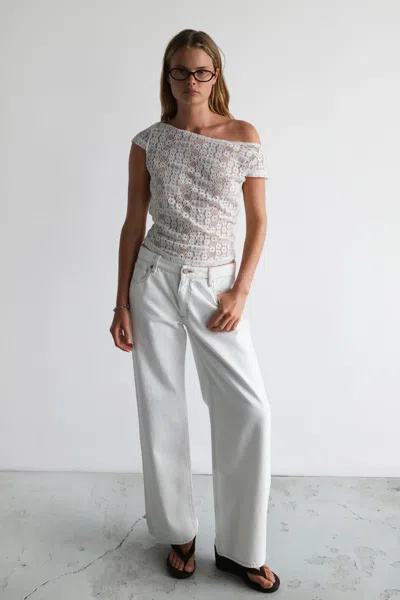 Abrand Jeans Us 95 Mid Baggy Porcelain Recycled In White