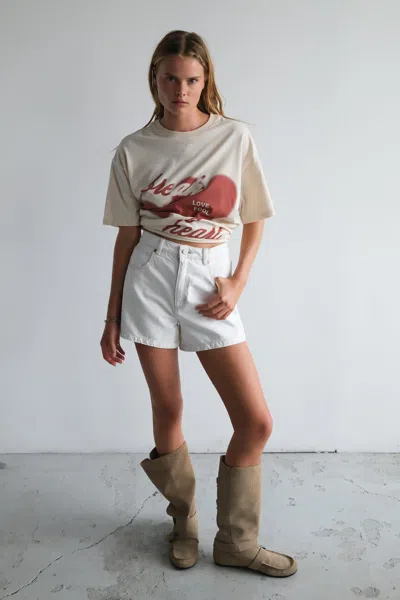 Abrand Jeans Us Venice Short Western White