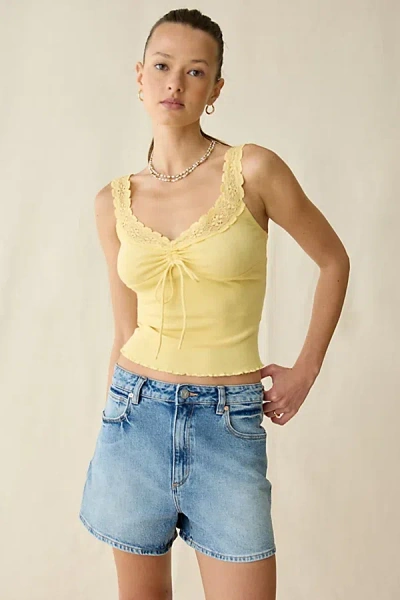 Abrand Jeans Venice Selena High-rise Denim Short In Selena, Women's At Urban Outfitters In Blue