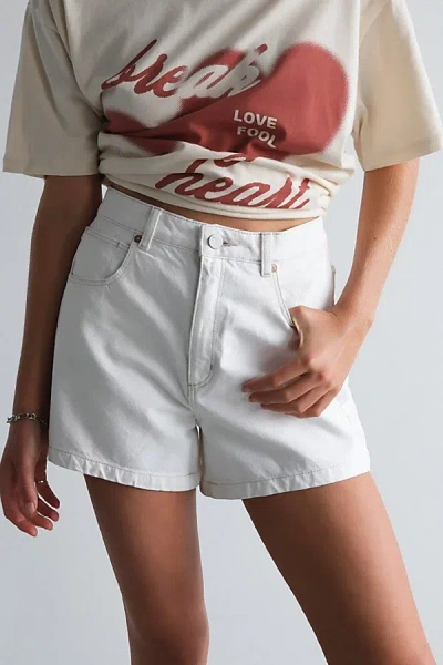Abrand Jeans Venice Western White Short In Western White, Women's At Urban Outfitters