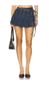Abrand Pleated Wrap Skirt In Cory