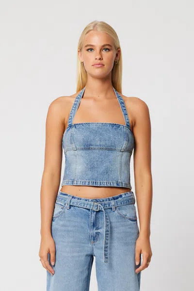 Abrand Rewind Top Liv In Blue