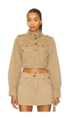 Abrand Utility Jacket In Brown