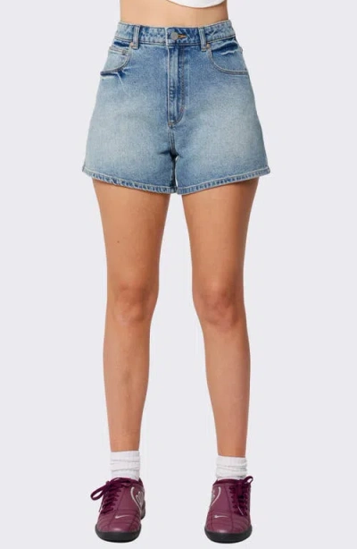Abrand Venice High Waist Cutoff Denim Shorts In Selena