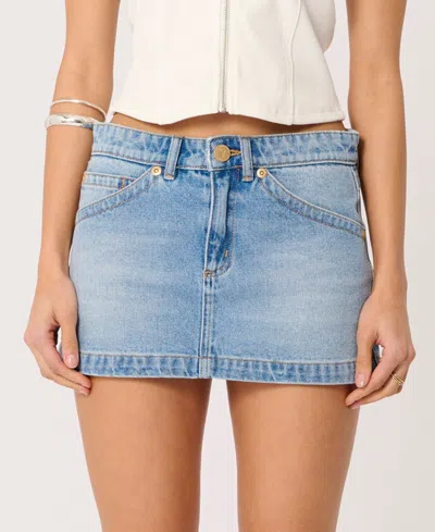 Abrand Women's 99 Denim Mini Skirt In Blue