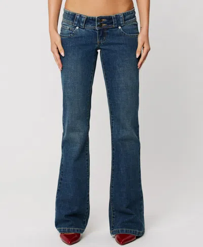 Abrand Women's Super Low-rise Jeans In Blue