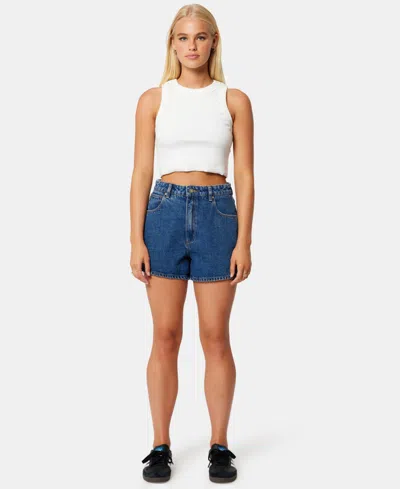 Abrand Venice Bella Denim Shorts In Blue