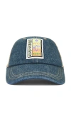 Abrand X Rip Curl Zane Cap In Dark Vintage Indigo