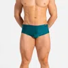 Abreu Clothing Men's Classic Forrest Swim Brief In Green In Blue