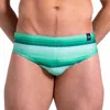 Abreu Clothing Men's Jungle Fade Slim Swim Brief In Green In Green