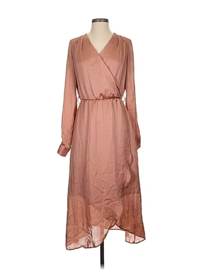Pre-owned Abs Allen Schwartz Casual Dress In Brown