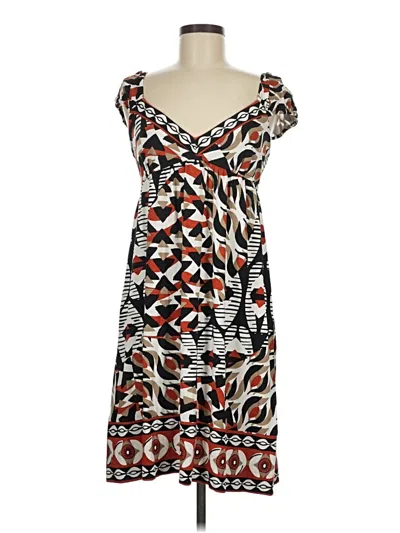Pre-owned Abs Allen Schwartz Casual Dress In Brown