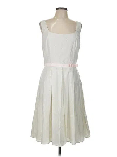 Pre-owned Abs Allen Schwartz Casual Dress In Ivory