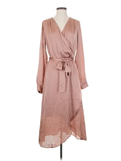Pre-owned Abs Allen Schwartz Casual Dress In Tan
