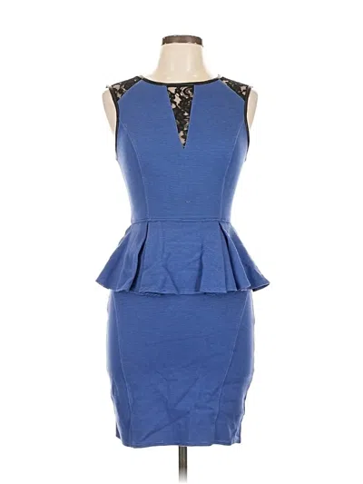 Pre-owned Abs Allen Schwartz Cocktail Dress In Blue