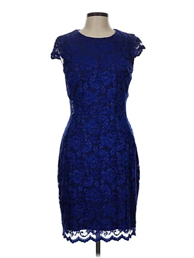 Pre-owned Abs Allen Schwartz Cocktail Dress In Blue