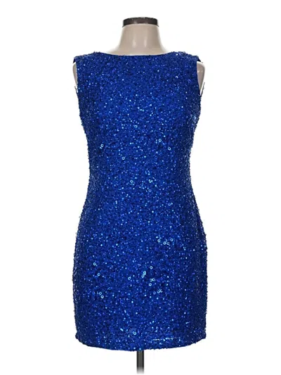 Pre-owned Abs Allen Schwartz Cocktail Dress In Blue