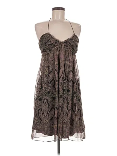 Pre-owned Abs Allen Schwartz Cocktail Dress In Brown
