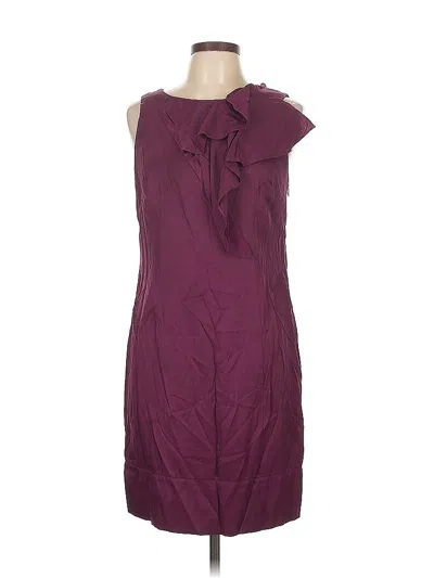 Pre-owned Abs Allen Schwartz Cocktail Dress In Burgundy