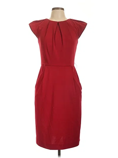 Pre-owned Abs Allen Schwartz Cocktail Dress In Burgundy