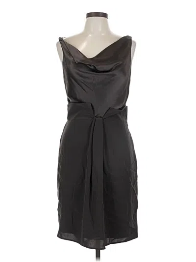 Pre-owned Abs Allen Schwartz Cocktail Dress In Gray