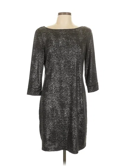 Pre-owned Abs Allen Schwartz Cocktail Dress In Gray
