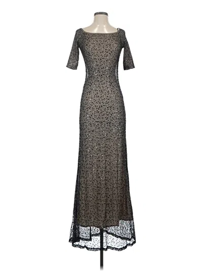 Pre-owned Abs Allen Schwartz Cocktail Dress In Gray