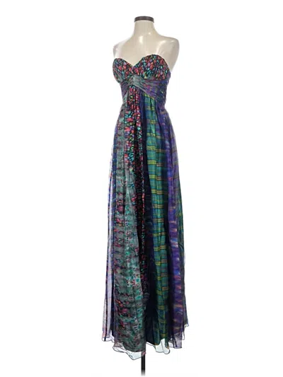 Pre-owned Abs Allen Schwartz Cocktail Dress In Purple