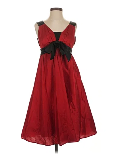 Pre-owned Abs Allen Schwartz Cocktail Dress In Red