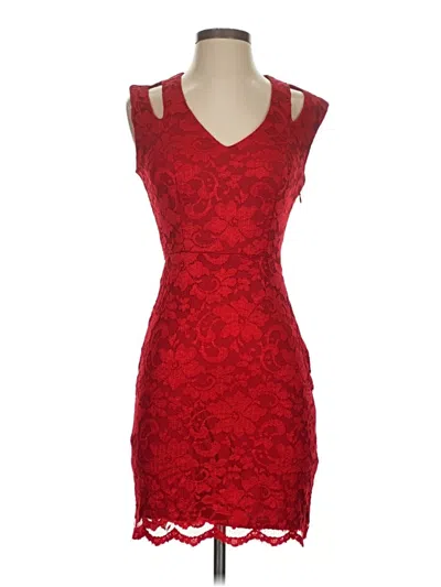 Pre-owned Abs Allen Schwartz Cocktail Dress In Red
