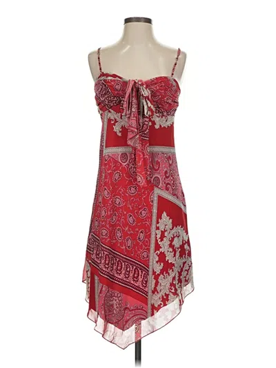 Pre-owned Abs Allen Schwartz Cocktail Dress In Red