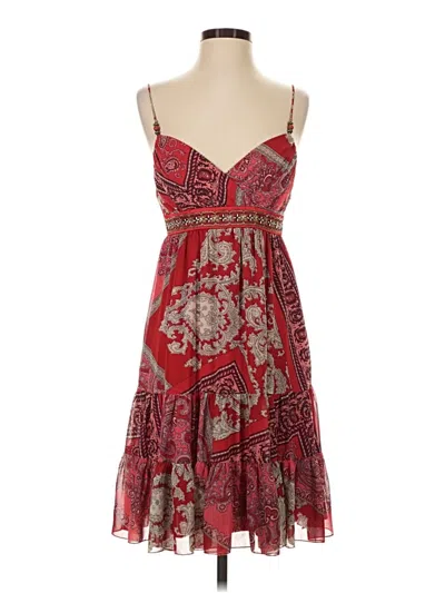 Pre-owned Abs Allen Schwartz Cocktail Dress In Red