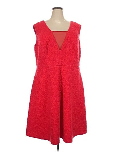 Pre-owned Abs Allen Schwartz Cocktail Dress In Red