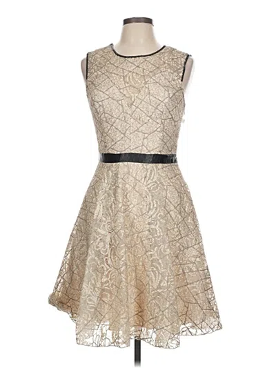 Pre-owned Abs Allen Schwartz Cocktail Dress In White