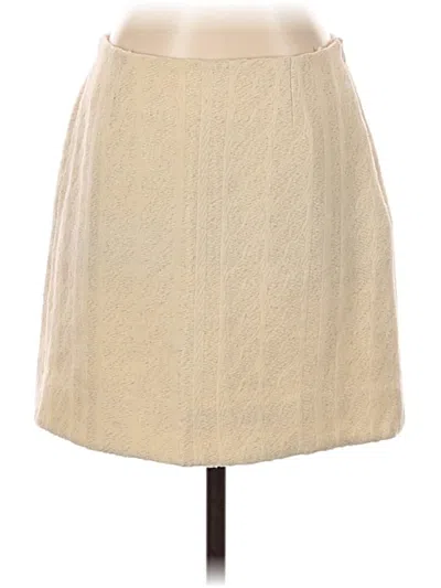 Pre-owned Abs Allen Schwartz Formal Skirt In Brown