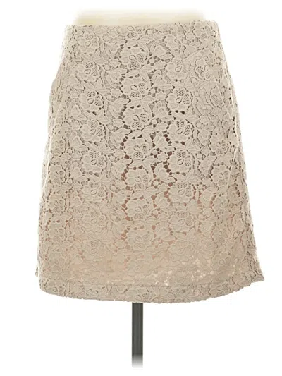 Pre-owned Abs Allen Schwartz Formal Skirt In Tan