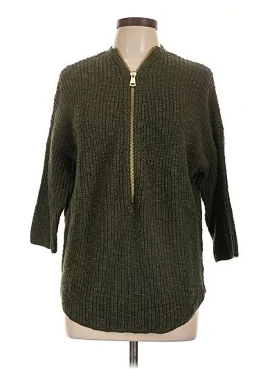 Pre-owned Abs Allen Schwartz Pullover Sweater In Green