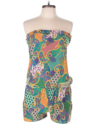 Pre-owned Abs Allen Schwartz Romper In Green