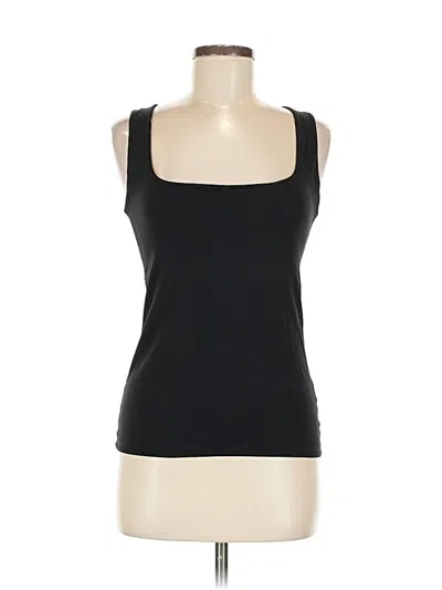 Pre-owned Abs Allen Schwartz Tank Top Black Strapless Neckline Tops