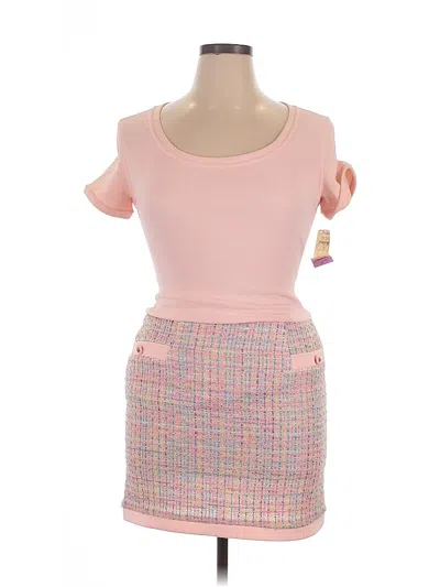 Pre-owned Abs By Allen Schwartz Casual Dress In Pink