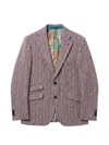 Abseits Graphic-lining Single-breasted Blazer In Multi