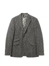Abseits Houndstooth-pattern Blazer In Gray