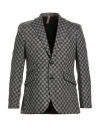 Abseits Man Blazer Grey Size 38 Virgin Wool, Viscose, Polyamide In Multi