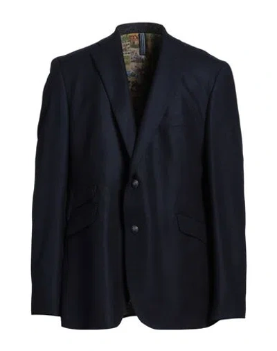 Abseits Man Blazer Midnight Blue Size 48 Wool, Cashmere