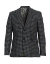 Abseits Man Blazer Military Green Size 38 Virgin Wool, Silk, Polyamide, Cotton In Green
