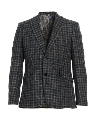 Abseits Man Blazer Military Green Size 38 Virgin Wool, Silk, Polyamide, Cotton