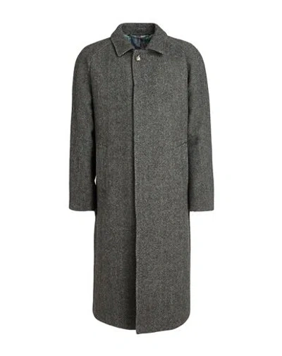 Abseits Man Coat Charcoal Size 42 Virgin Wool In Gray