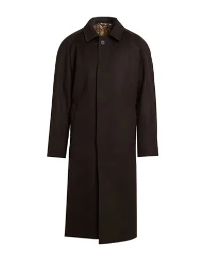 Abseits Man Coat Dark Brown Size 44 Cashmere